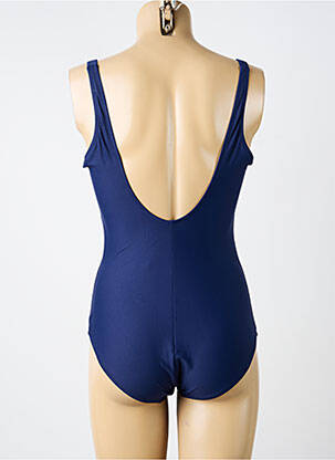 Costum de baie dintr-o singură piesă bretele elastice albastru ANTIGEL femeie
