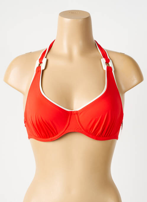 Sutien de costum de baie sutien cupe întregi cu decolteu înalt sutien cupe întregi cu decolteu înalt roșu AUBADE femme