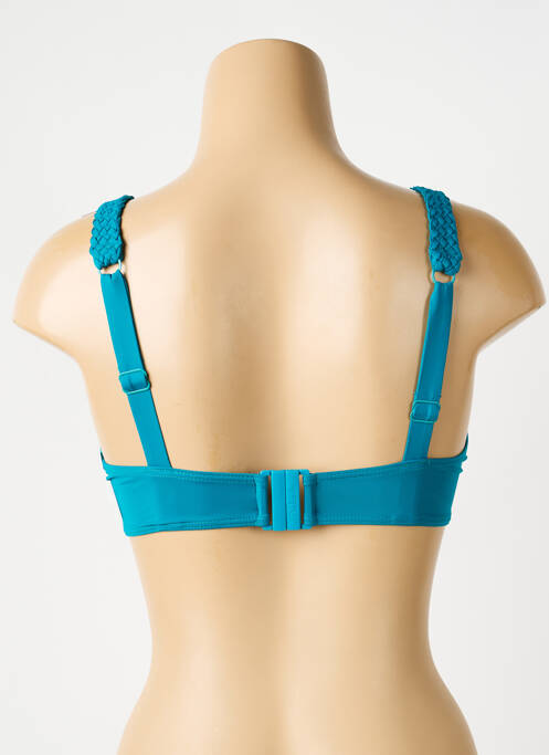 Sutien de costum de baie elasticitate sutien cupe întregi cu decolteu înalt albastru AUBADE femme
