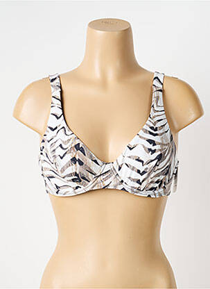 Sutien de costum de baie elasticitate sutien cupe întregi cu decolteu înalt bej AUBADE femme