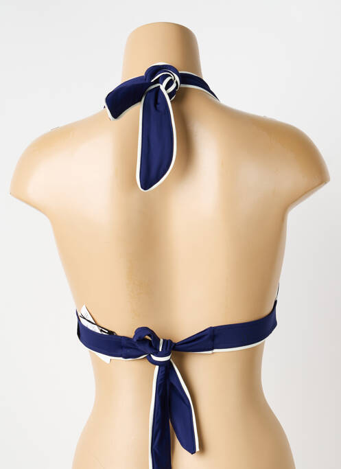 Sutien de costum de baie închidere cu legături de legat albastru AUBADE femme