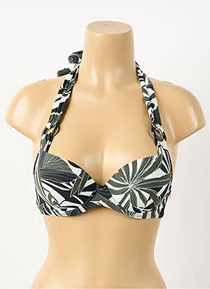 Sutien de costum de baie bretele elastice top sutien push-up verde AUBADE femeie
