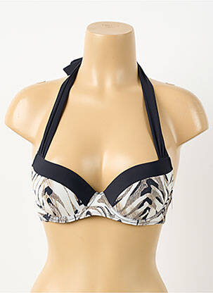 Sutien de costum de baie elasticitate top sutien push-up negru AUBADE femeie