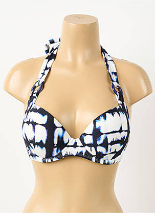 Sutien de costum de baie elasticitate top sutien push-up albastru AUBADE femeie