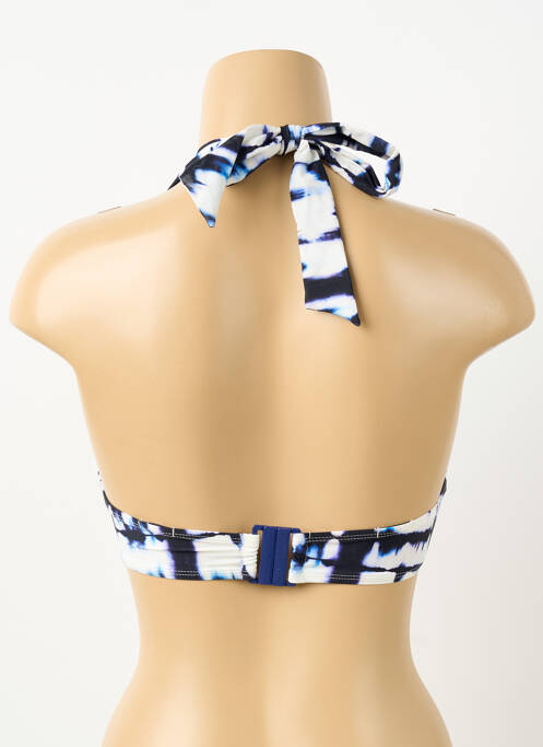 Sutien de costum de baie elasticitate top sutien push-up albastru AUBADE femme