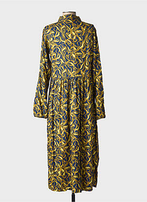 Rochie lungă mâneci lungi mâneci lungi albastru ELLE EST OU LA MER femeie