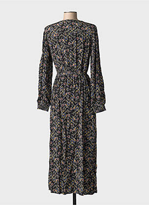 Rochie lungă mâneci lungi mâneci lungi negru GRACE & MILA femeie