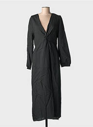 Rochie lungă mâneci lungi mâneci lungi negru GRACE & MILA femeie