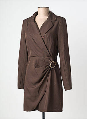 Rochie scurtă maro KILKY femeie