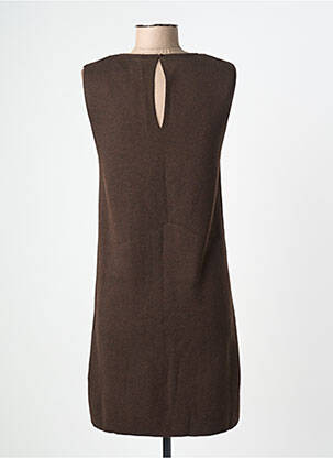 Rochie scurtă fără mâneci fără mâneci maro GRACE & MILA femeie