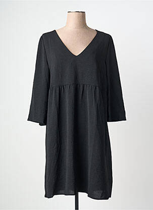 Rochie scurtă croială fluidă mâneci 3/4 negru GRACE & MILA femeie