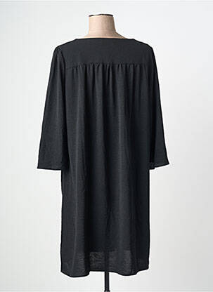 Rochie scurtă croială fluidă mâneci 3/4 negru GRACE & MILA femeie