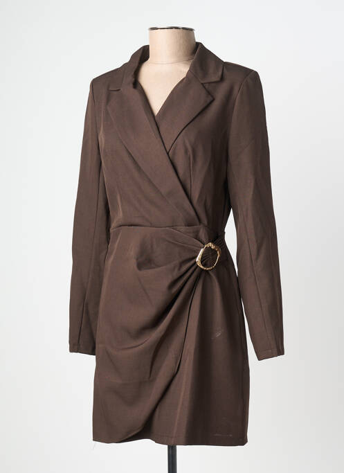 Rochie scurtă maro KILKY femeie