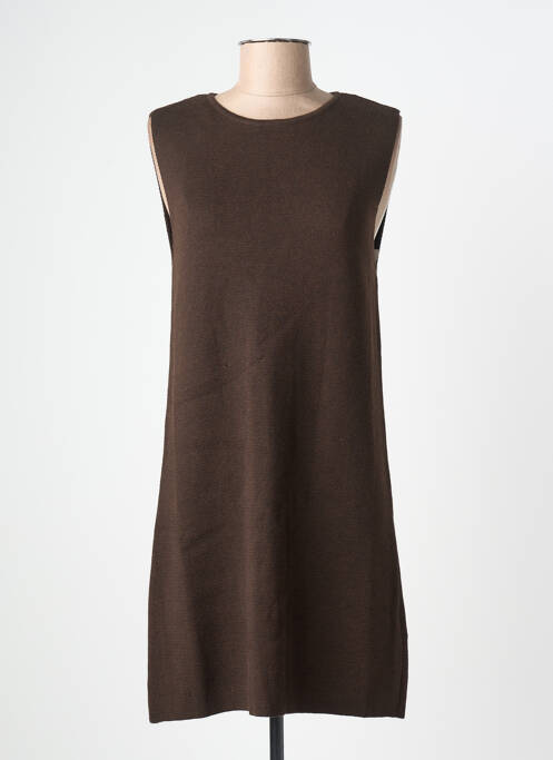 Rochie scurtă maro GRACE & MILA femeie