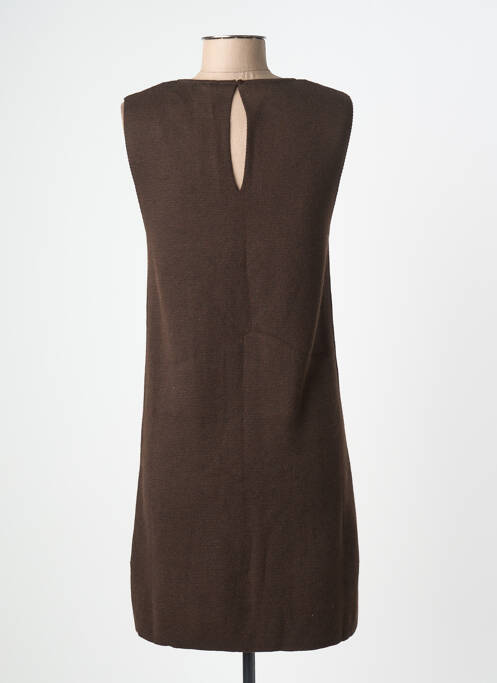 Rochie scurtă maro GRACE & MILA femeie