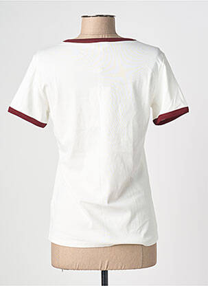 Tricou elasticitate mâneci scurte alb GRACE & MILA femeie