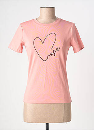 Tricou roz GRACE & MILA femeie