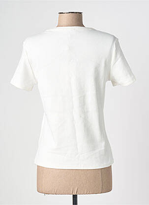 Tricou elasticitate mâneci scurte alb GRACE & MILA femeie