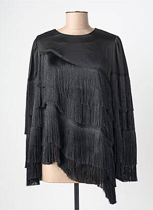 Top elasticitate mâneci lungi negru Y.A.S femeie