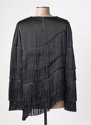 Top elasticitate mâneci lungi negru Y.A.S femeie