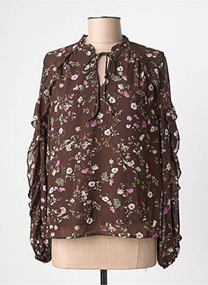 Bluză maro CERISE BLUE femeie