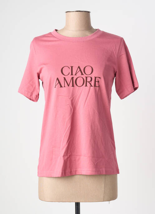 Tricou roz GRACE & MILA femeie