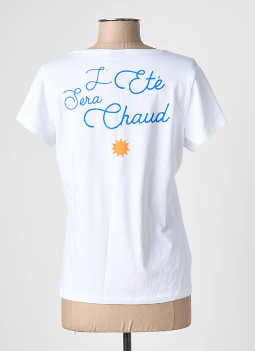 Tricou alb PIECES femeie