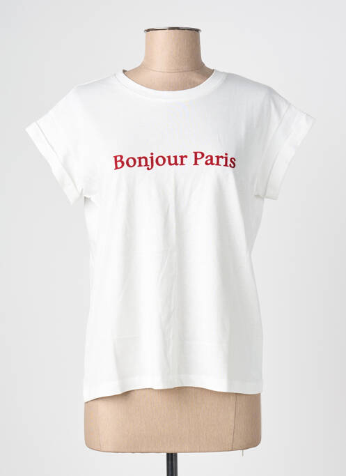 Tricou alb GRACE & MILA femeie