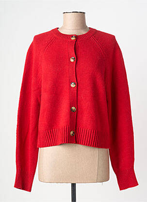 Vestă cu mâneci lungi croială cambrată roșu GRACE & MILA femme