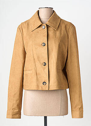 Jachete casual țesătură suedină maro GRACE & MILA femme