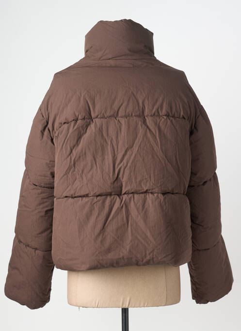 Geacă matlasată mâneci lungi fără glugă maro GRACE & MILA femme