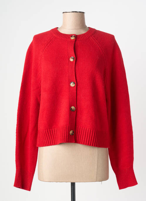 Vestă cu mâneci lungi croială cambrată roșu GRACE & MILA femme