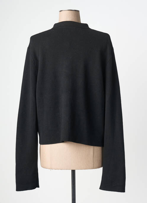 Vestă cu mâneci lungi închidere cu nasturi pe față negru GRACE & MILA femme