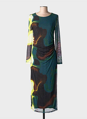 Rochie lungă mâneci lungi mâneci lungi verde S.OLIVER femeie