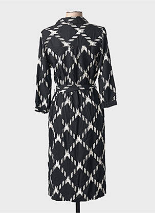 Rochie midi imprimeu fantezie mâneci lungi negru STREET ONE femeie