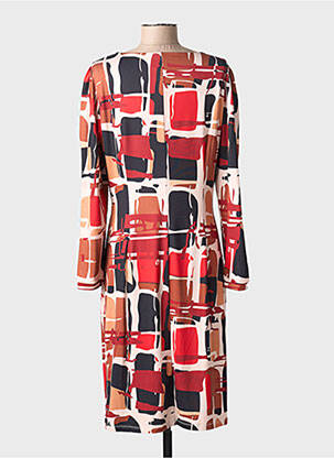 Rochie midi mâneci lungi mâneci lungi portocalie K-DESIGN femeie