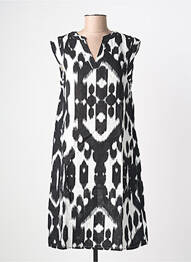 Rochie midi imprimeu fantezie mâneci scurte negru STREET ONE femeie