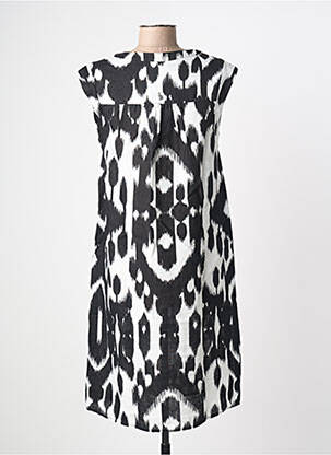 Rochie midi imprimeu fantezie mâneci scurte negru STREET ONE femeie