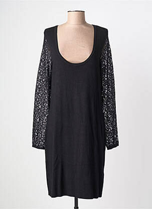 Rochie midi mâneci lungi mâneci lungi negru MORGAN femeie