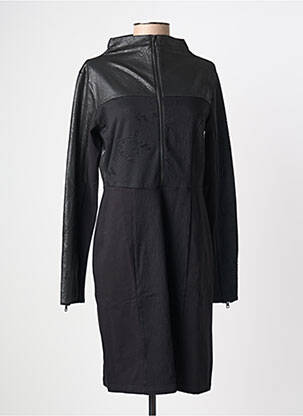 Rochie midi mâneci lungi mâneci lungi negru NÜ femeie