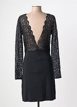 Rochie scurtă mâneci lungi mâneci lungi negru MORGAN femeie