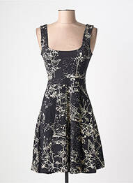 Rochie scurtă croială cambrată bretele subțiri negru DESIGUAL femeie