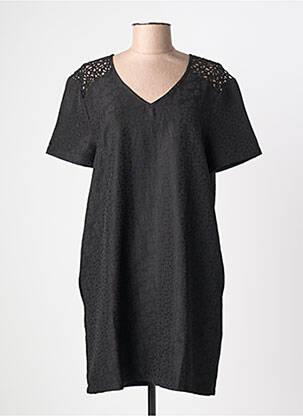Rochie scurtă mâneci scurte mâneci scurte negru KAPORAL femeie