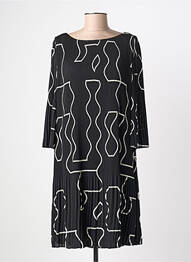 Rochie midi croială fluidă mâneci 3/4 negru S.OLIVER femme