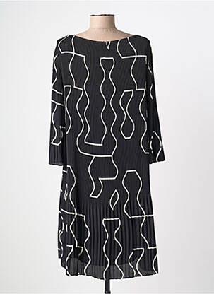 Rochie midi croială fluidă mâneci 3/4 negru S.OLIVER femeie