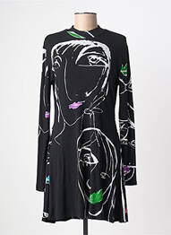 Rochie scurtă mâneci lungi mâneci lungi negru DESIGUAL femeie