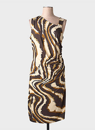 Rochie midi fără mâneci fără mâneci maro K-DESIGN femeie