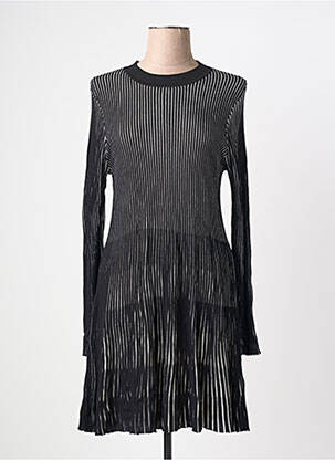 Rochie midi mâneci lungi mâneci lungi negru DESIGUAL femeie