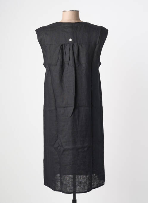 Rochie midi țesătură crep mâneci scurte negru STREET ONE femme