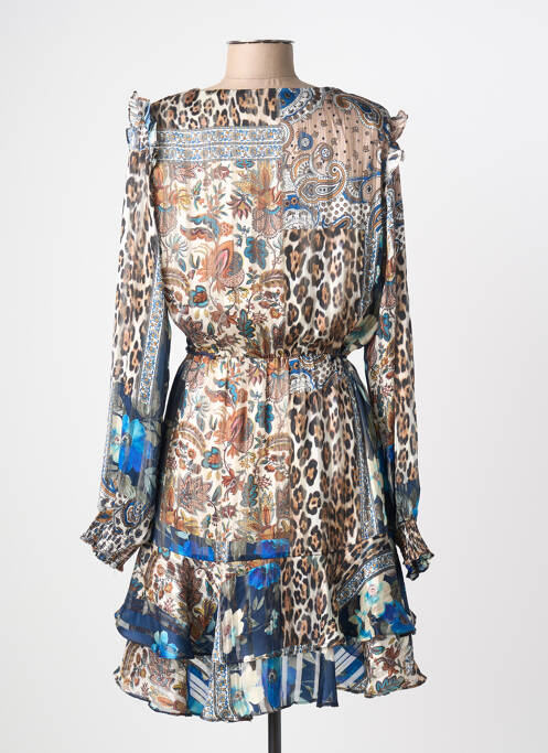 Rochie scurtă maro GUESS femeie